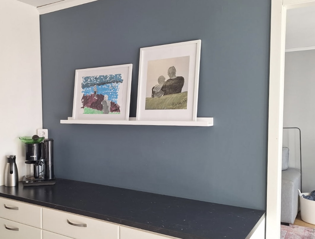 Me and my Dad, acrylic on paper 2025. (private)