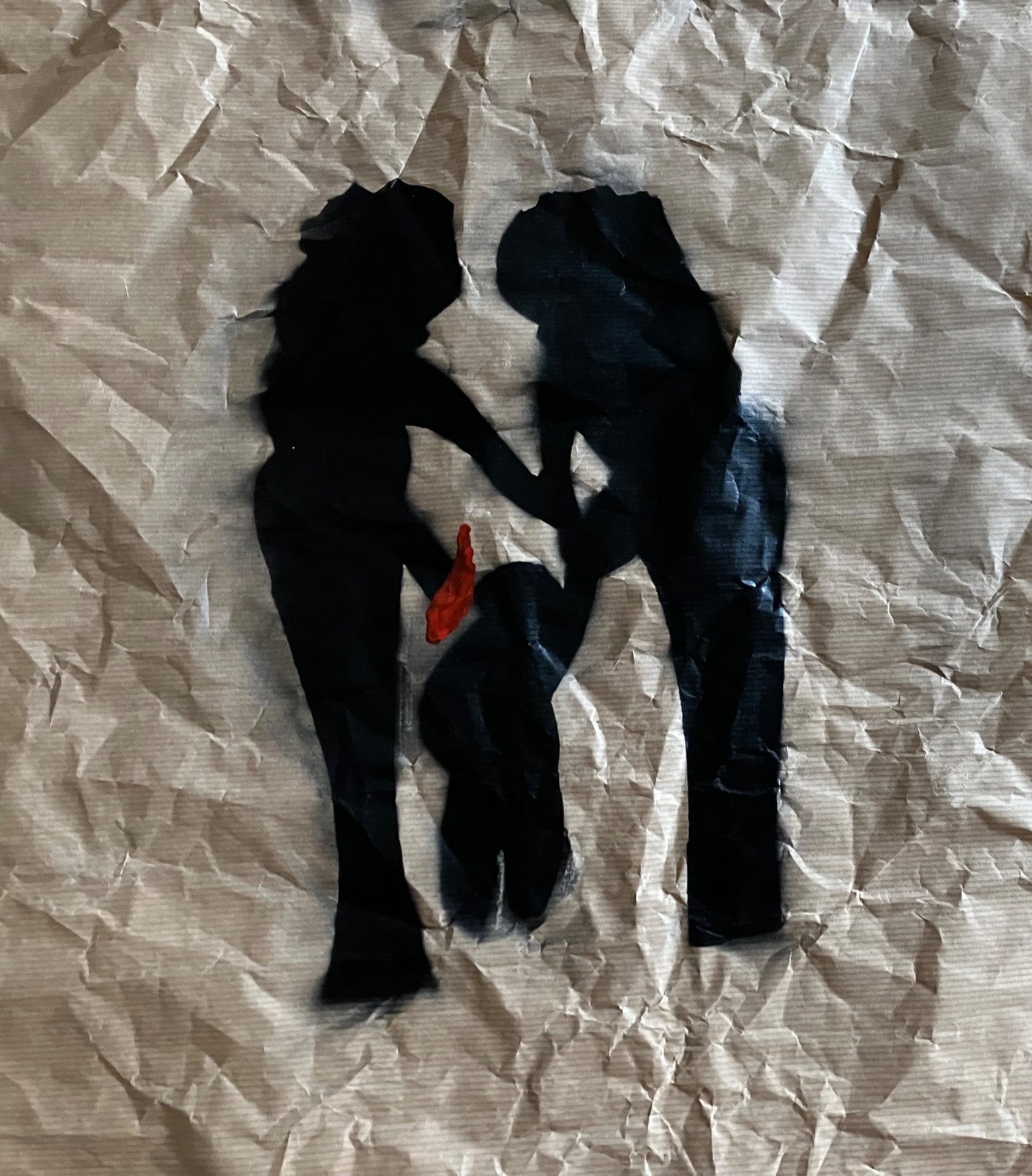 my grafitticild have already an own baby, Grafitti on paper 2025