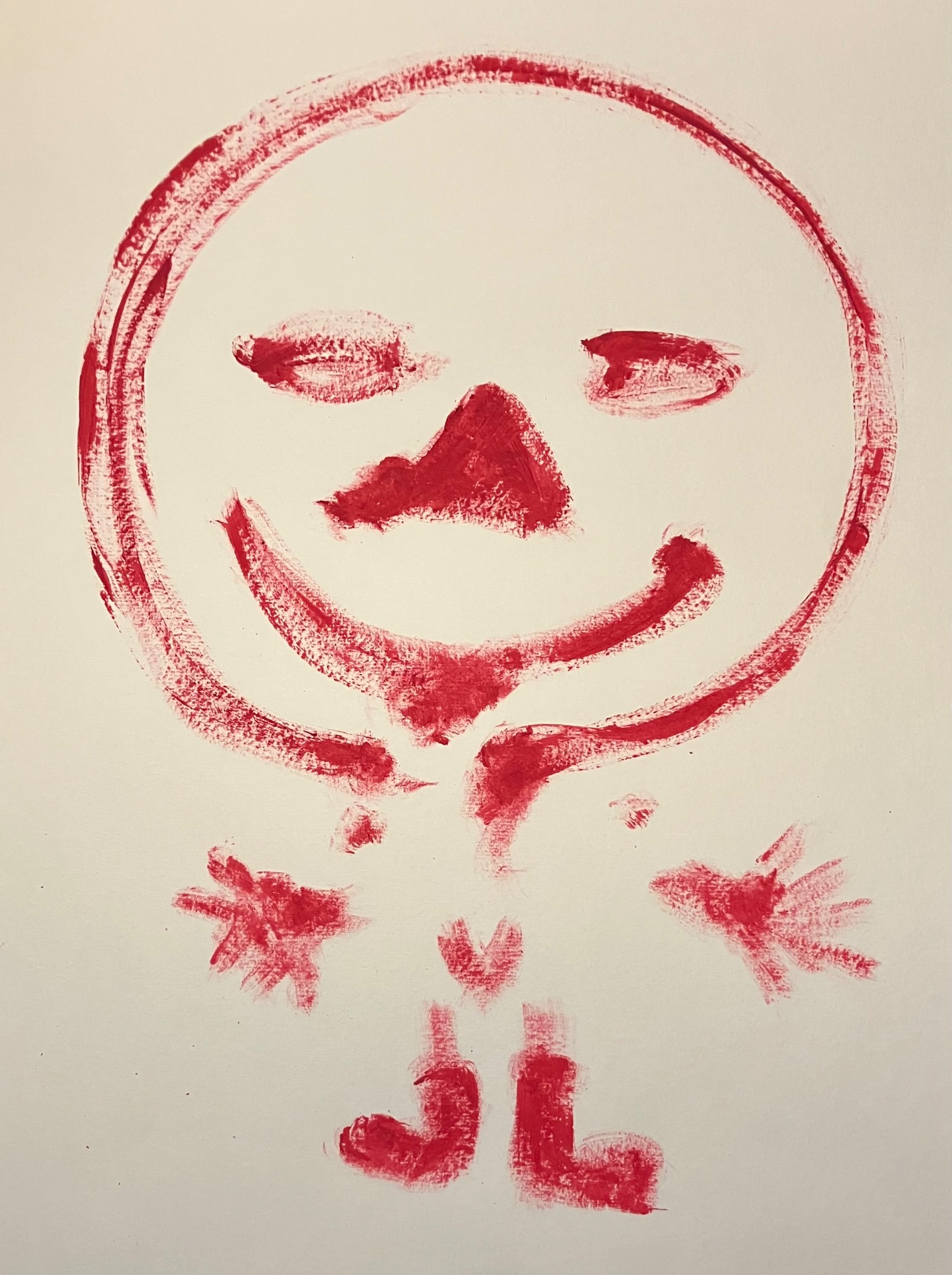 Have fun, acrylic on paper 2025, Jan Olof