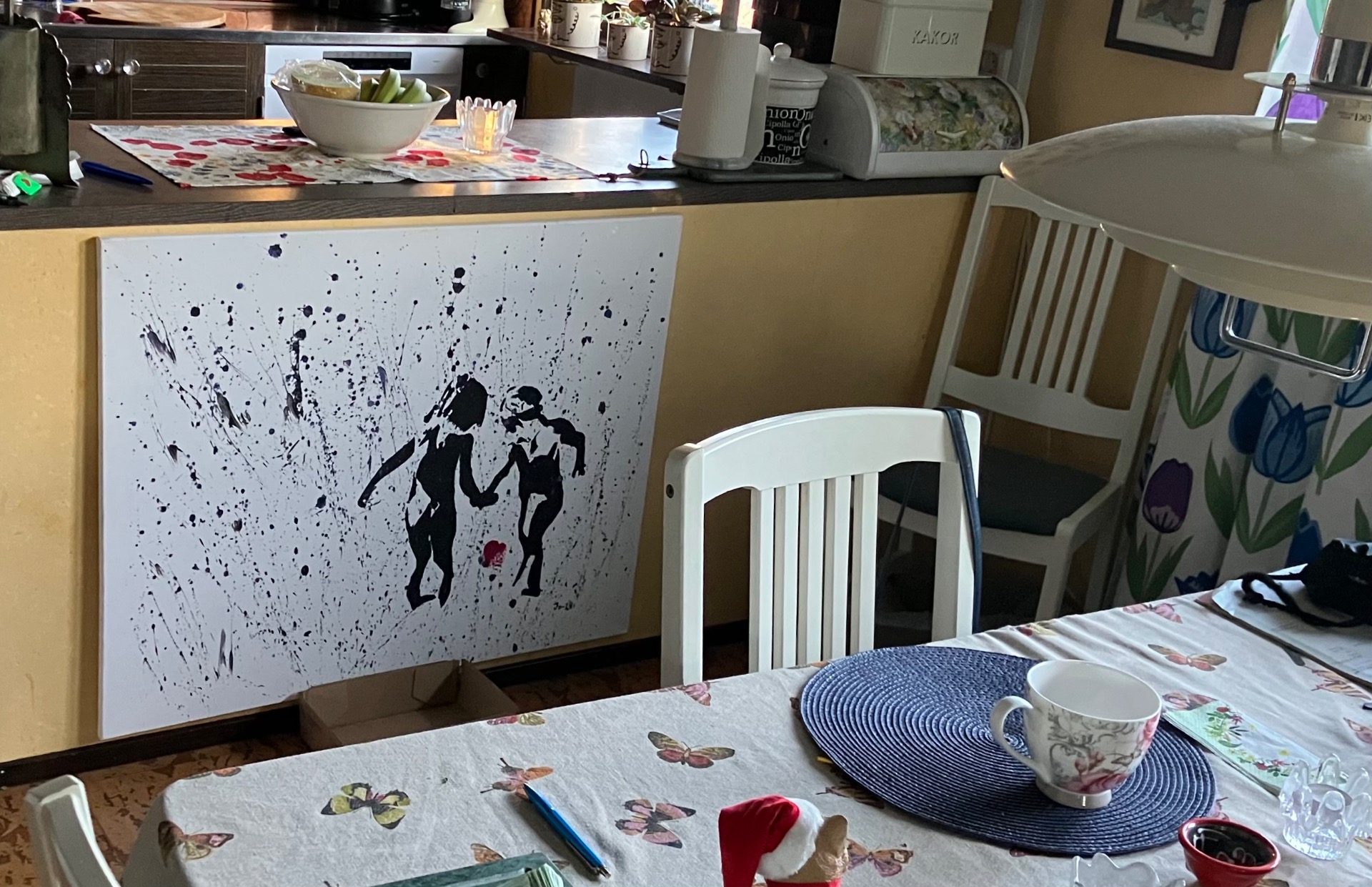 My grafittichildren, acrylic on canvas 80x100, 2024