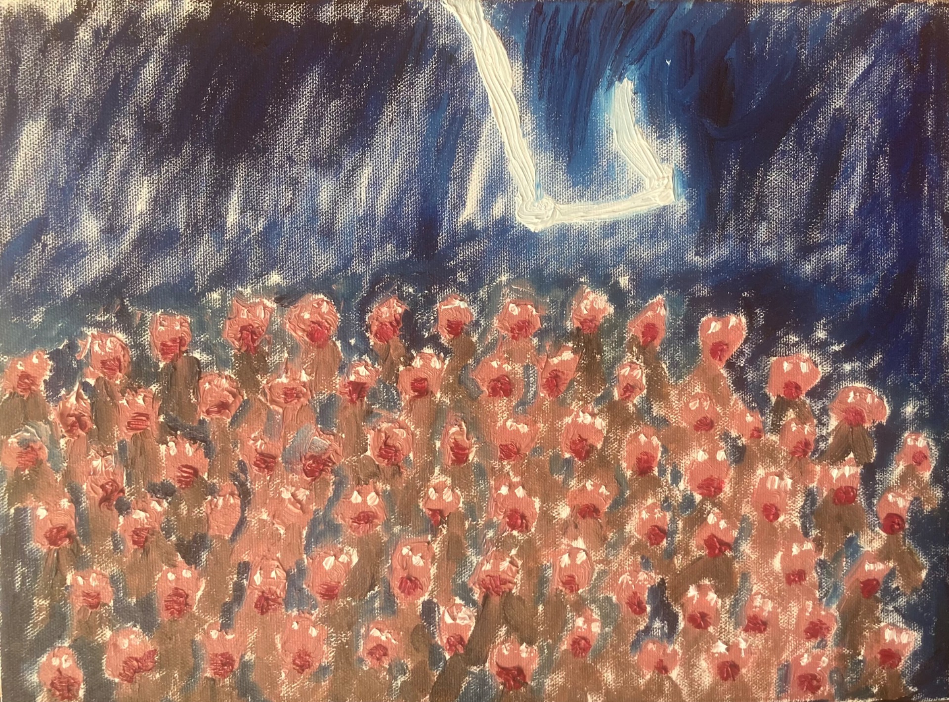 I love the circus; it's always so exciting. From my life at a touring cirkus. Oil on canvas 2026